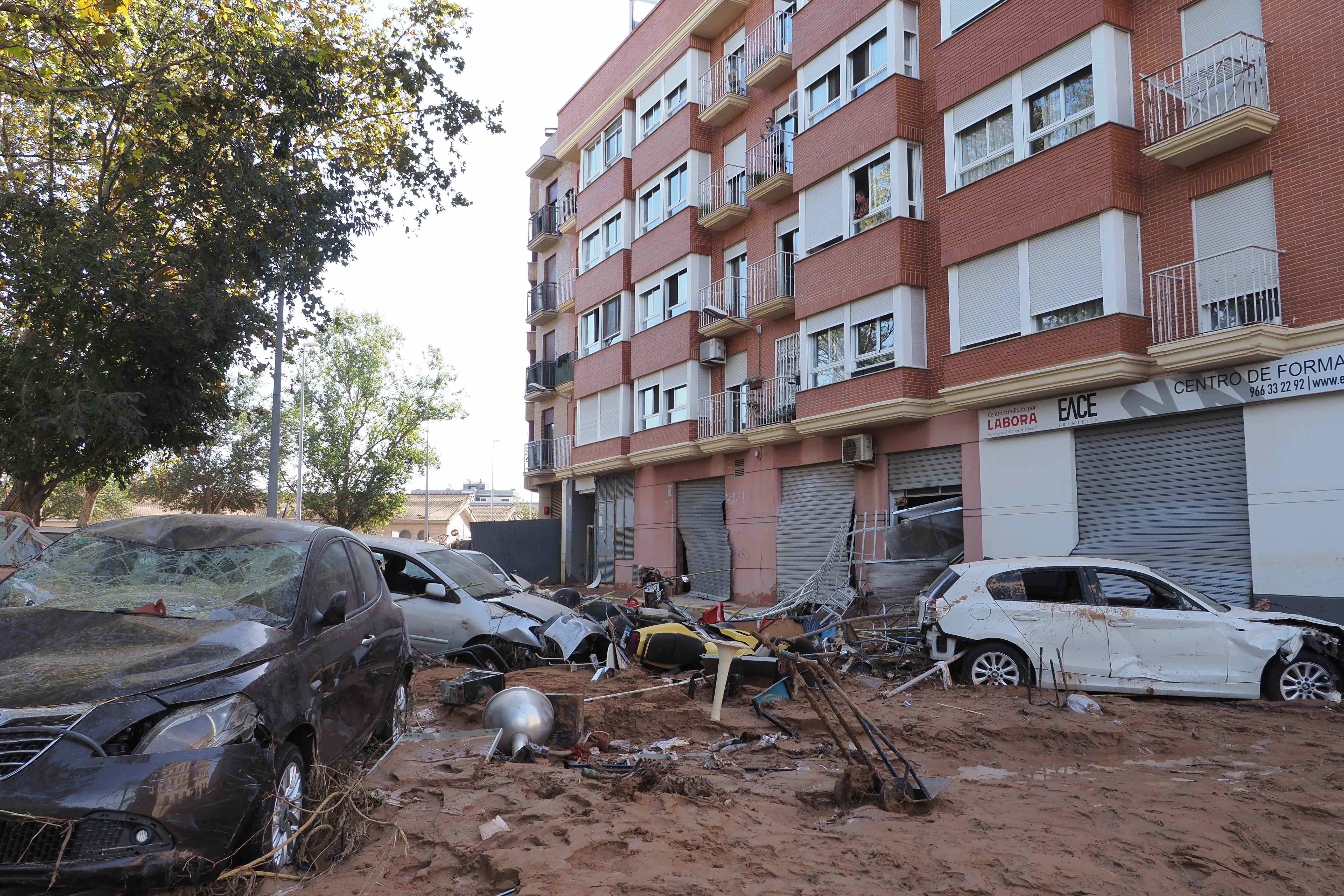 Daños producidos por la DANA en una localidad de Valencia