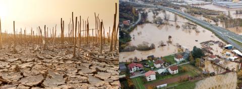 Cambio climático - inundaciones y sequías